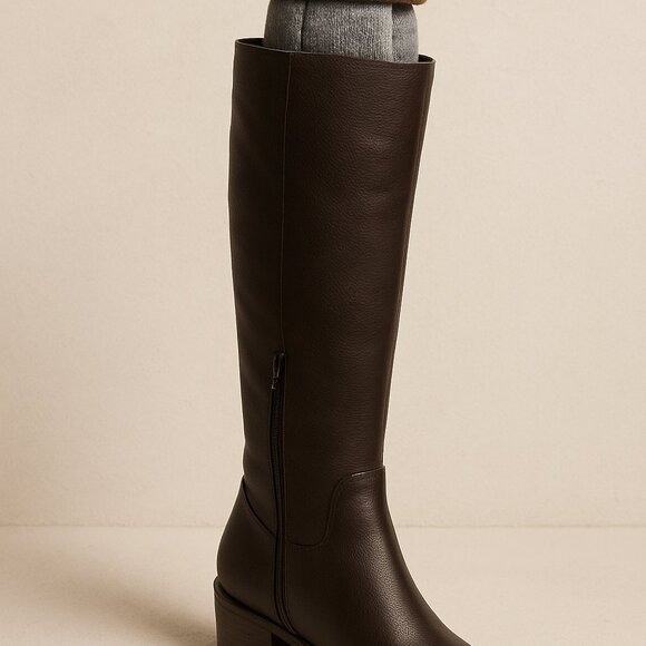 Gray & Tan Reversible Alpaca Boot Socks – Thick, Soft & Ultra-Warm NEW - Picture 2 of 3